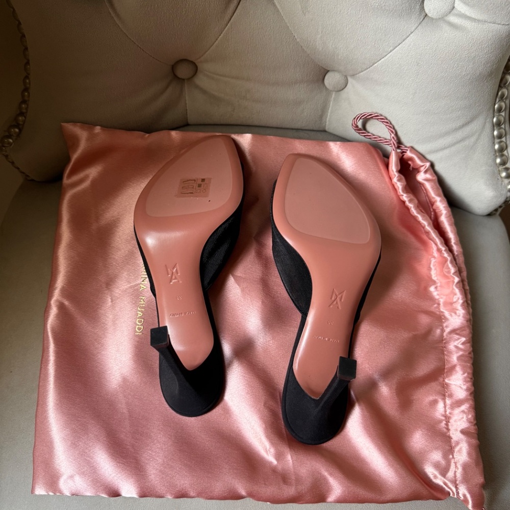 Amina Muaddi Alexa mesh NWT - Picture 2 of 4